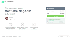 Desktop Screenshot of frontiermining.com