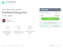Tablet Screenshot of frontiermining.com
